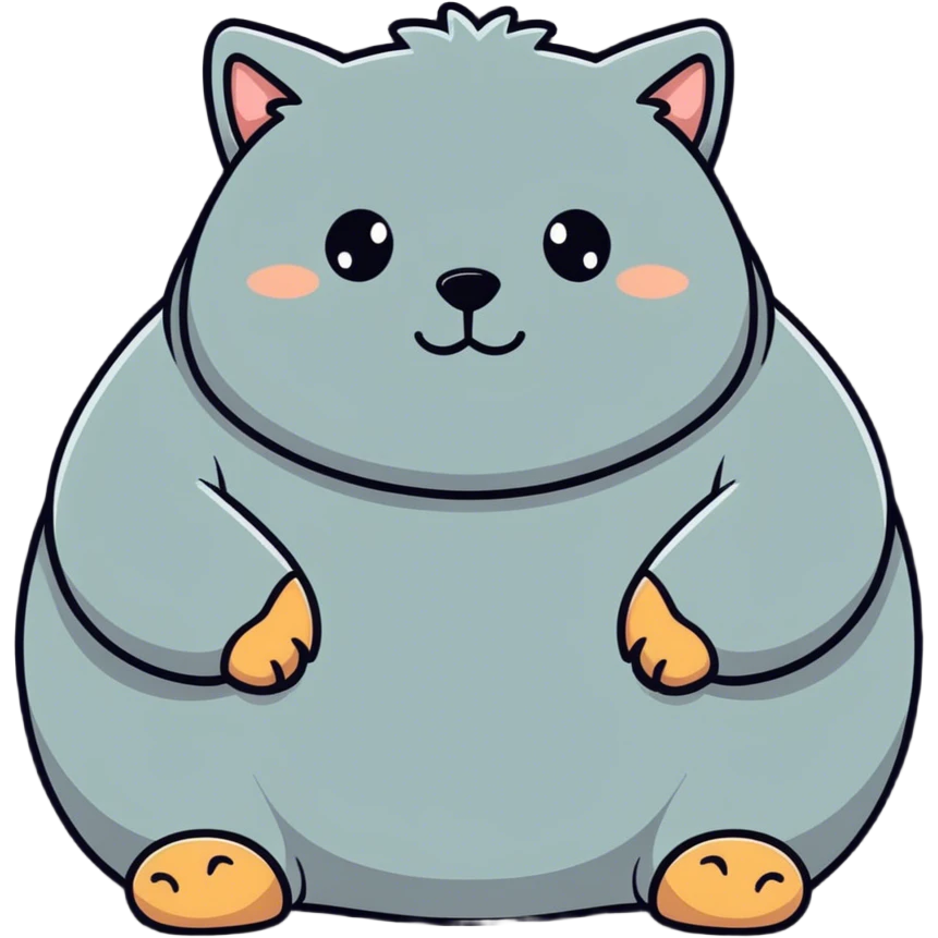 REALLY REALLY FAT FURRY emoji