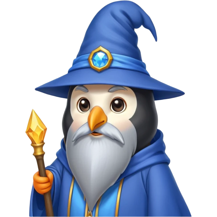 Penguin Wizard emoji