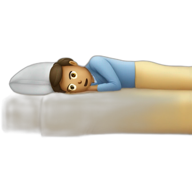 Overslept for work emoji