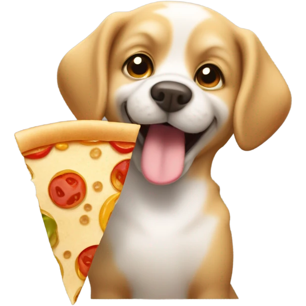 Dog eating a quesadilla  emoji