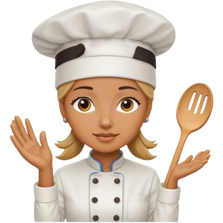 woman wearing chef hat emoji