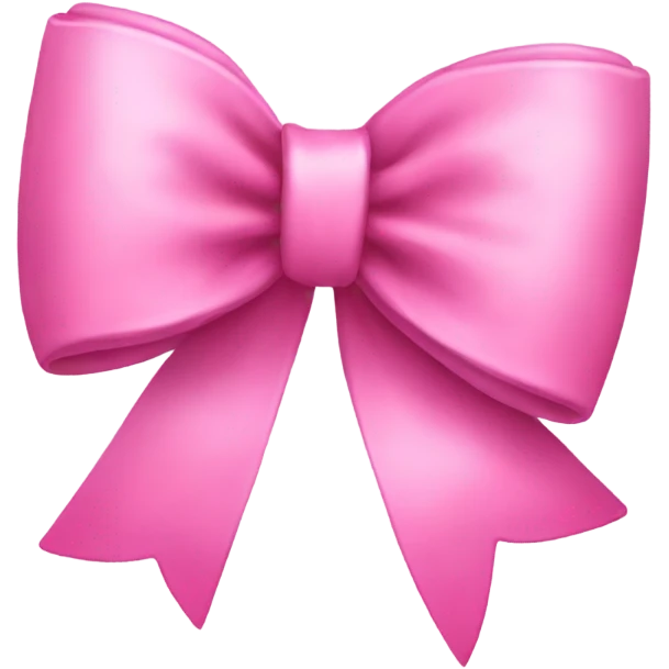 Tilted pink bow emoji