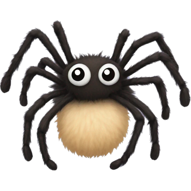 Fluffy spider emoji