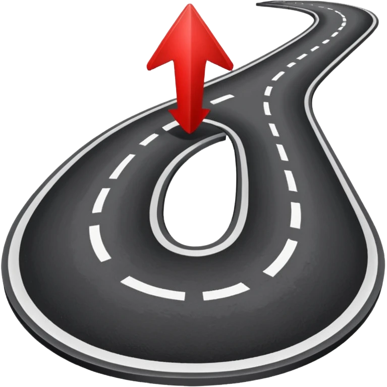 create a realistic emoji showing logistics route emoji