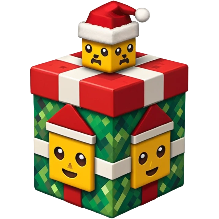 minecraft chistmas block emoji