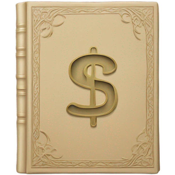 A book with dollar sign emoji