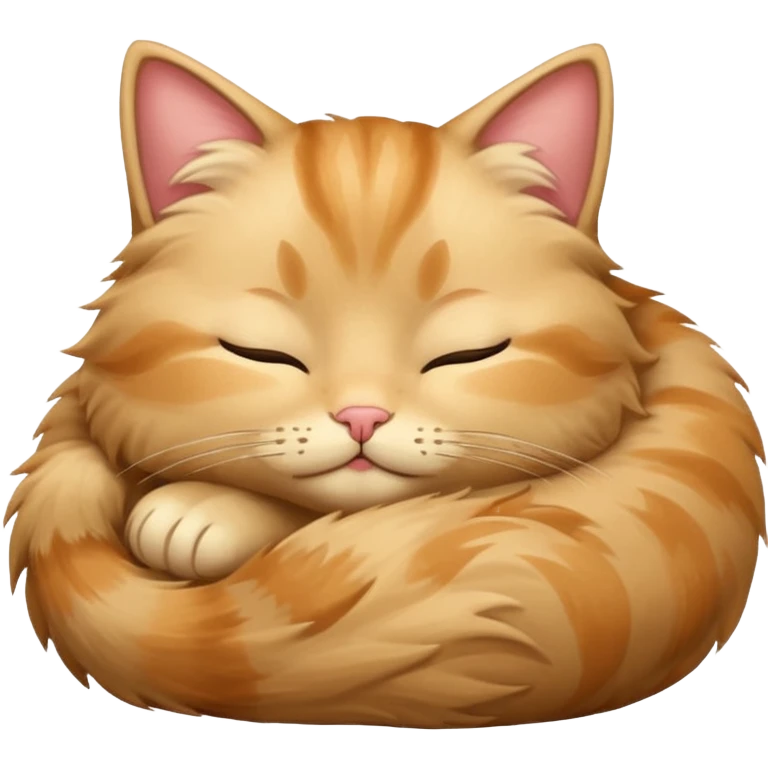 котик спит beige emoji