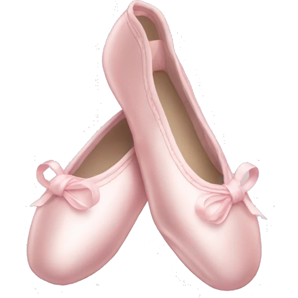 Pale pink ballet shoes emoji
