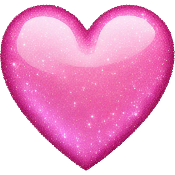 Pink sparkly heart emoji