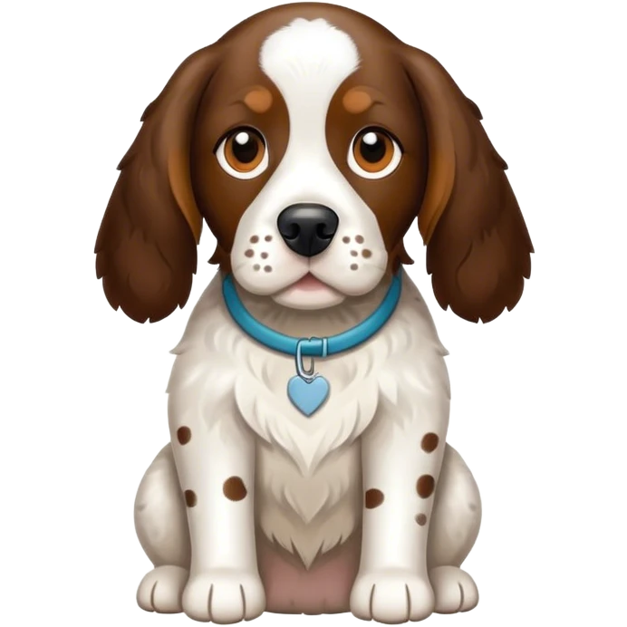 Springer spaniel beagle mix dog emoji
