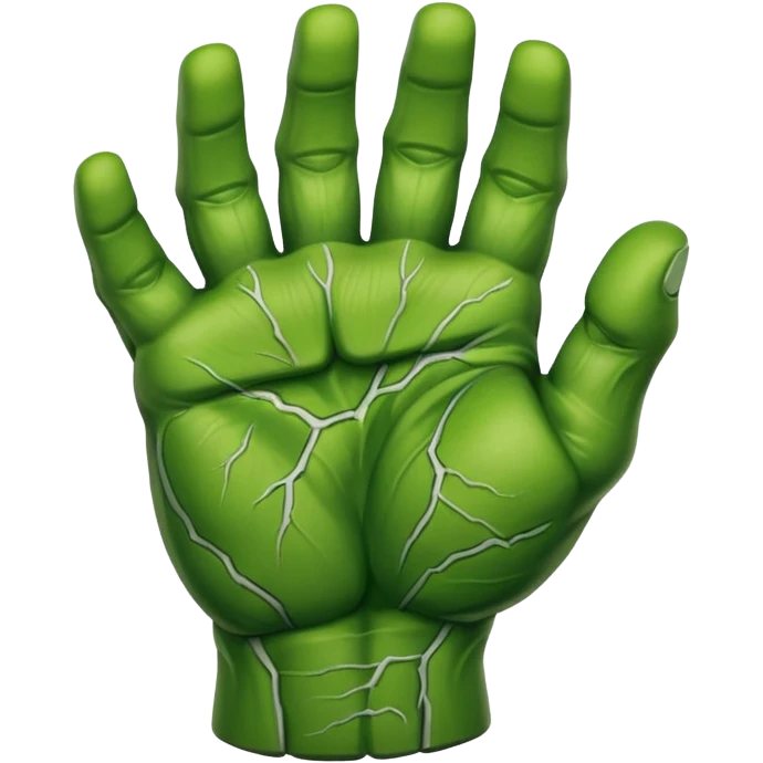 hulk smash green hand emoji