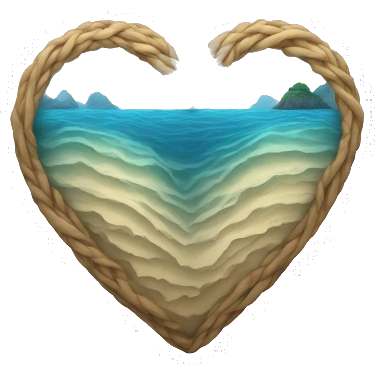 Ocean heart emoji