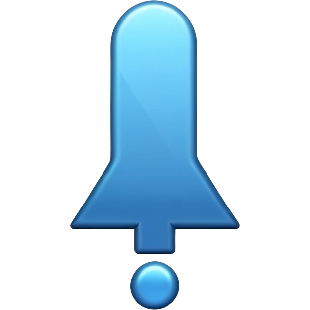Blue Exclamation mark emoji