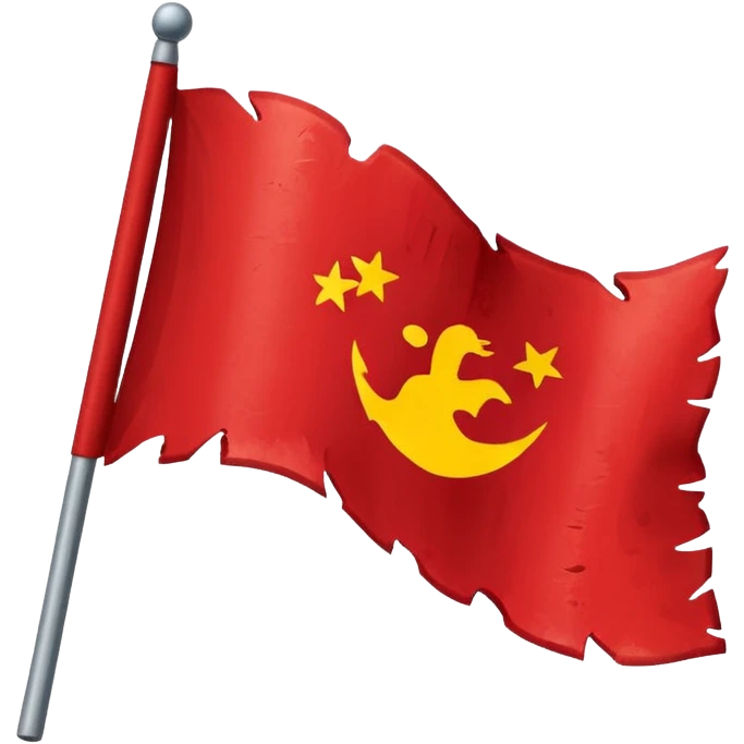 Make a flag aggressive emoji