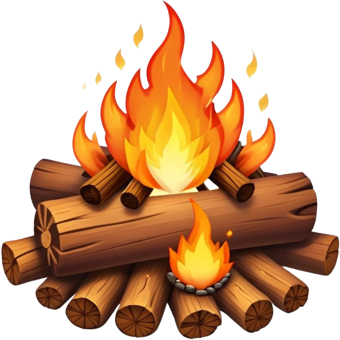 campfire with sparks emoji