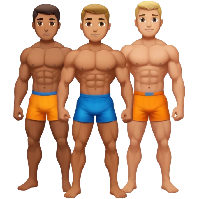 Shirtless men  emoji