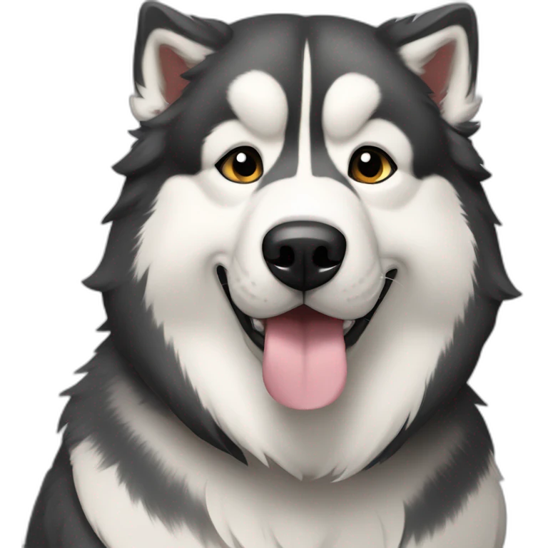 Handsome Alaskan malamute emoji