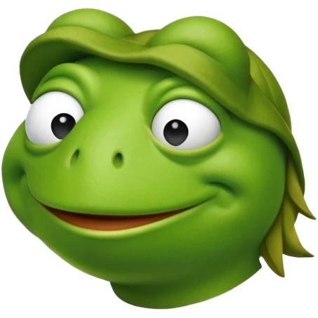 Kermit the frog deadpan emoji
