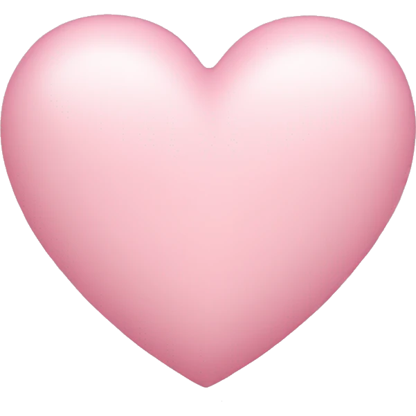 Light pink heart emoji
