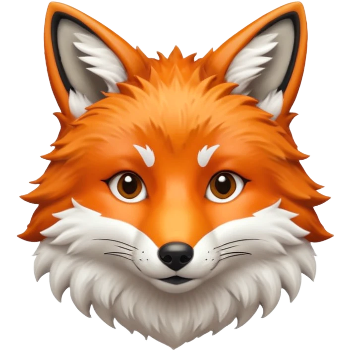 realistic fox head emoji