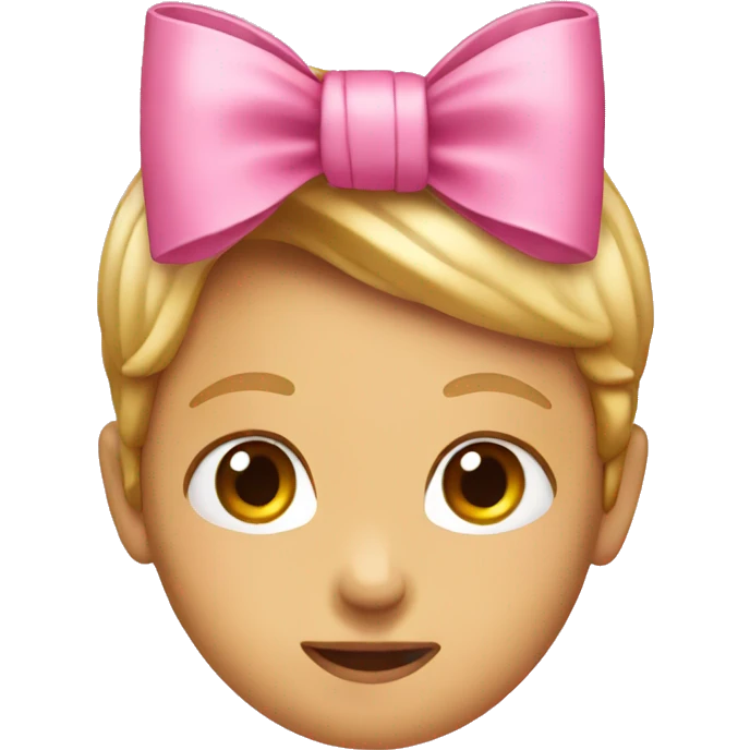 Pink bow emoji