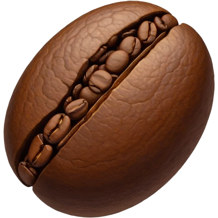 Coffee bean emoji