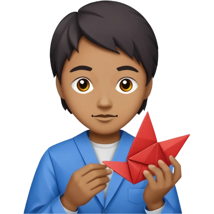 Origami player vidéo emoji