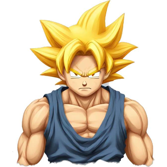 Goku triste emoji