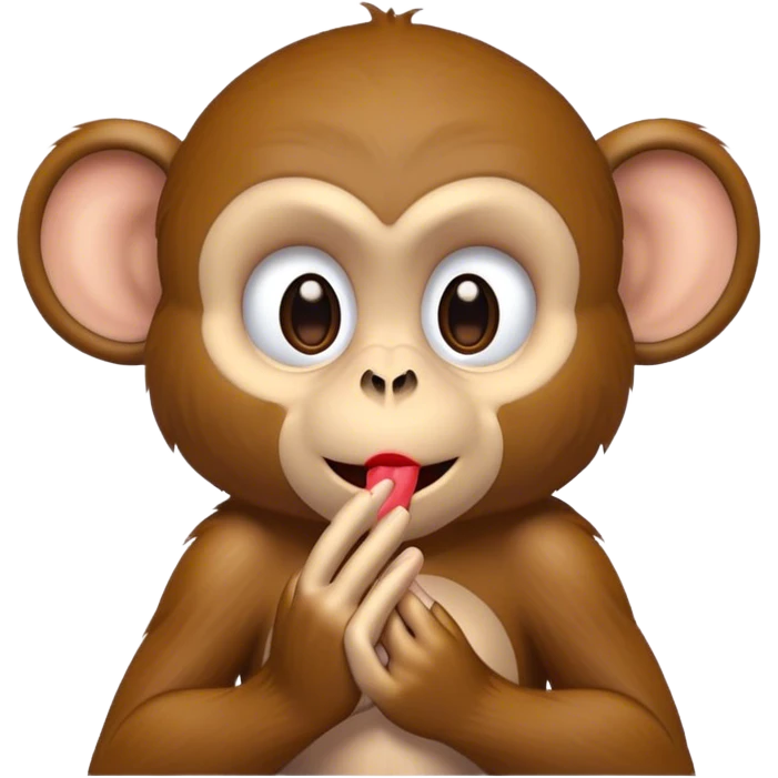 Monkey blowing a kiss  emoji