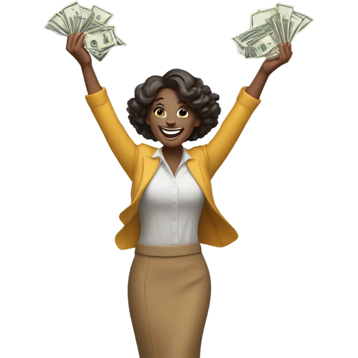 Lady throwing money  emoji