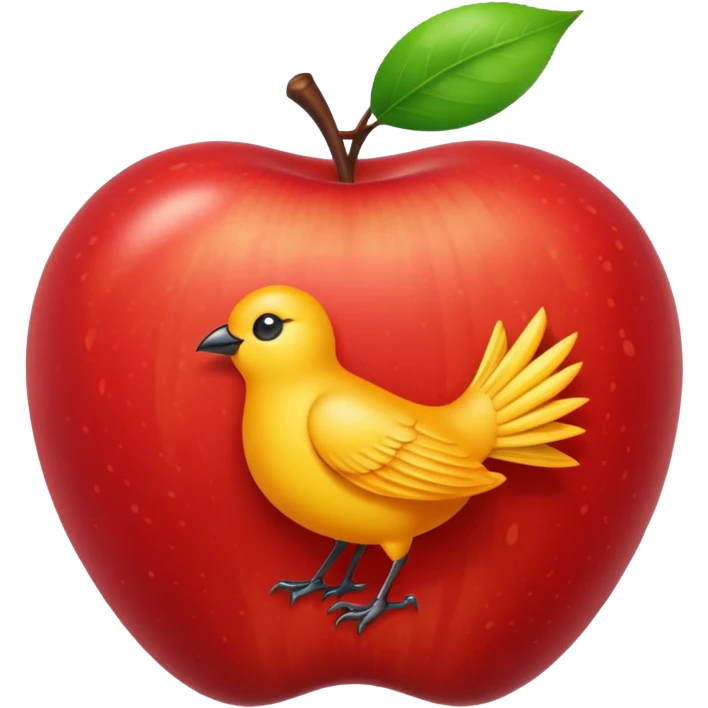 chinese mythological phoenix fenghuang emoji style apple emoji