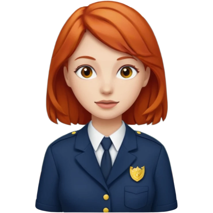 red headed woman with a school in the background emoji