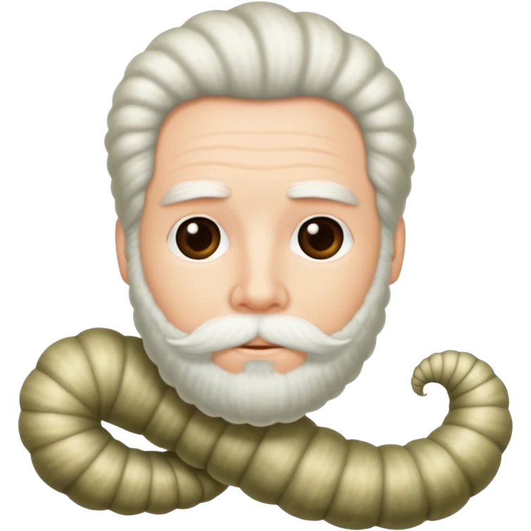 Herman .melville as a silk worm. emoji