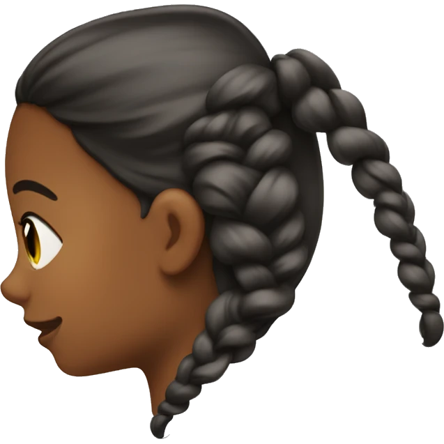 Girl tucking hair behind ear. emoji