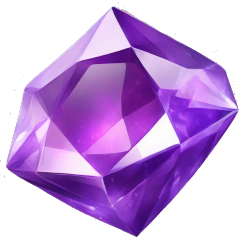 Beautiful sparkling gem with specks of purple emoji