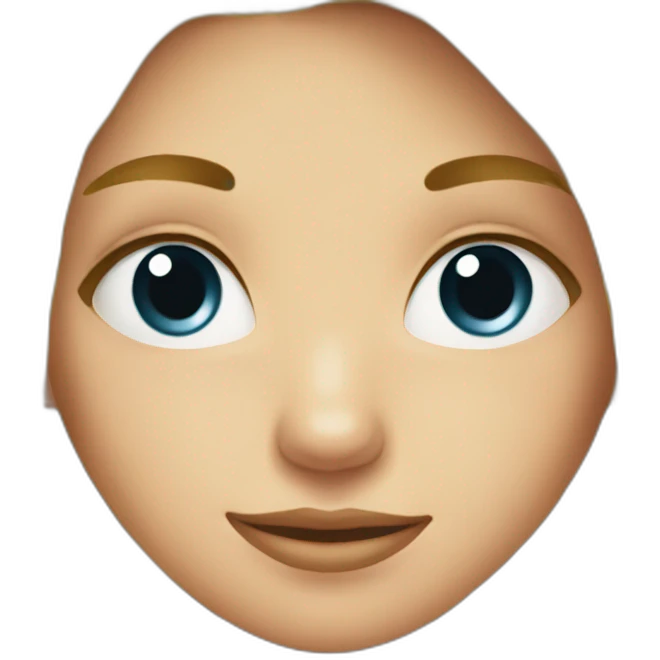 blond girl with ant emoji