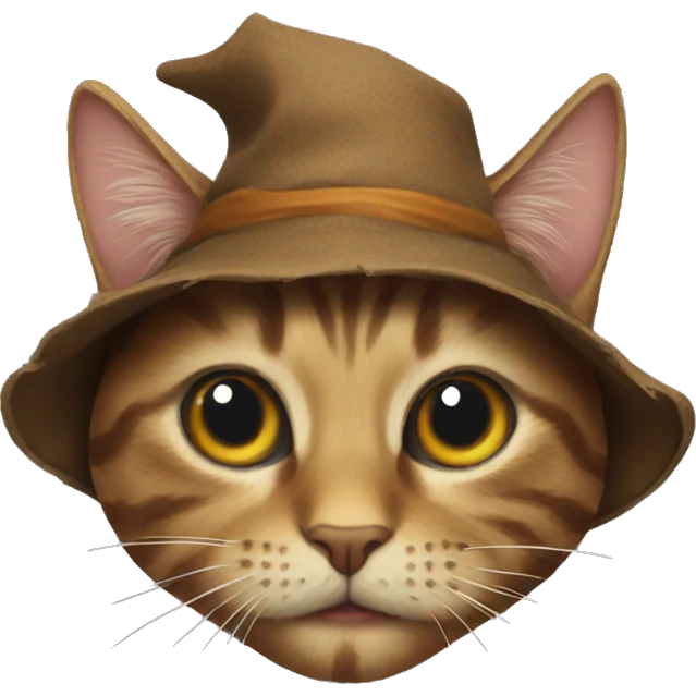Scarecrow cat emoji