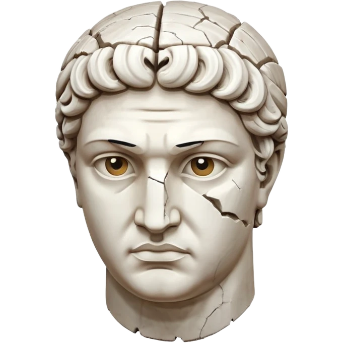 partial greek statue head emoji