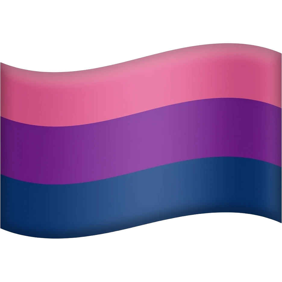 Flag first color pink second color purple third color navy blue emoji