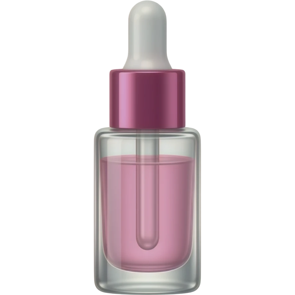 lash serum with pink top and clear inside. standing vertical emoji