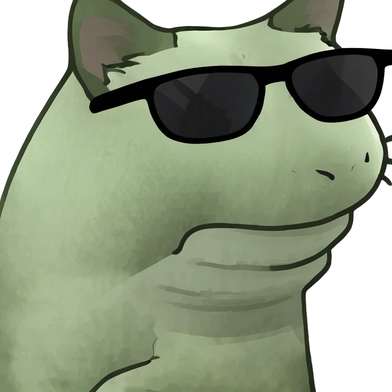 Cat with sunglasses emoji