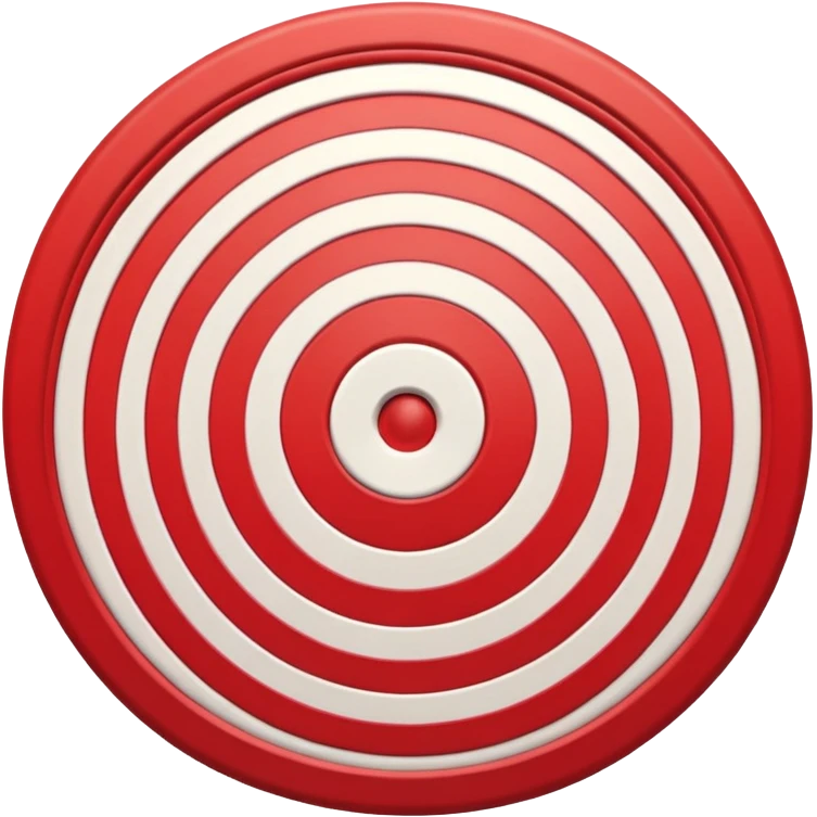 Red-white bullseye target emoji