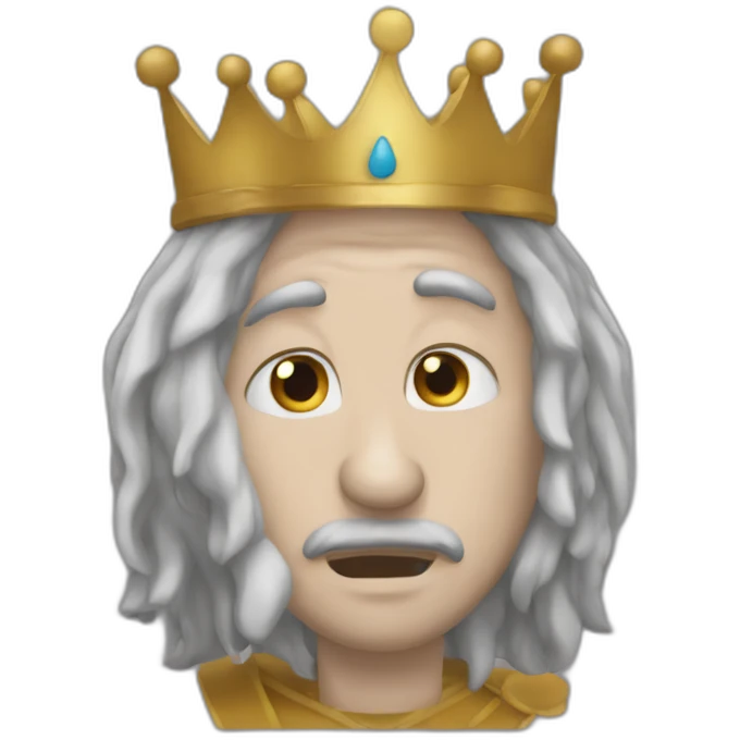 Un roi qui pleure emoji