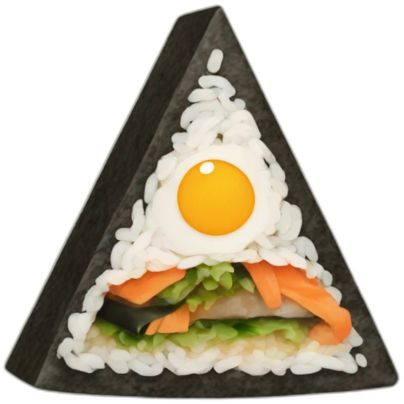 Triangle Kimbap emoji