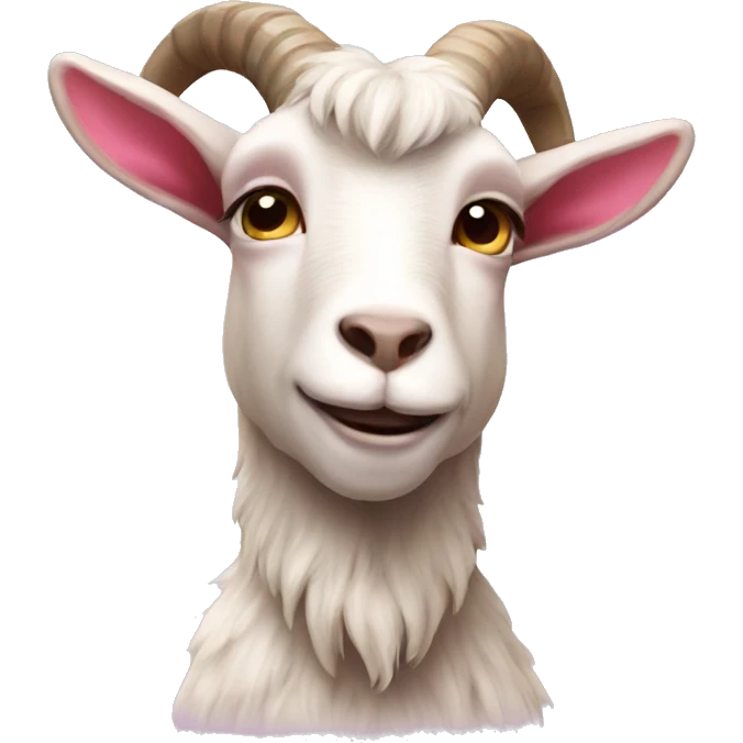 goat with pink fur emoji