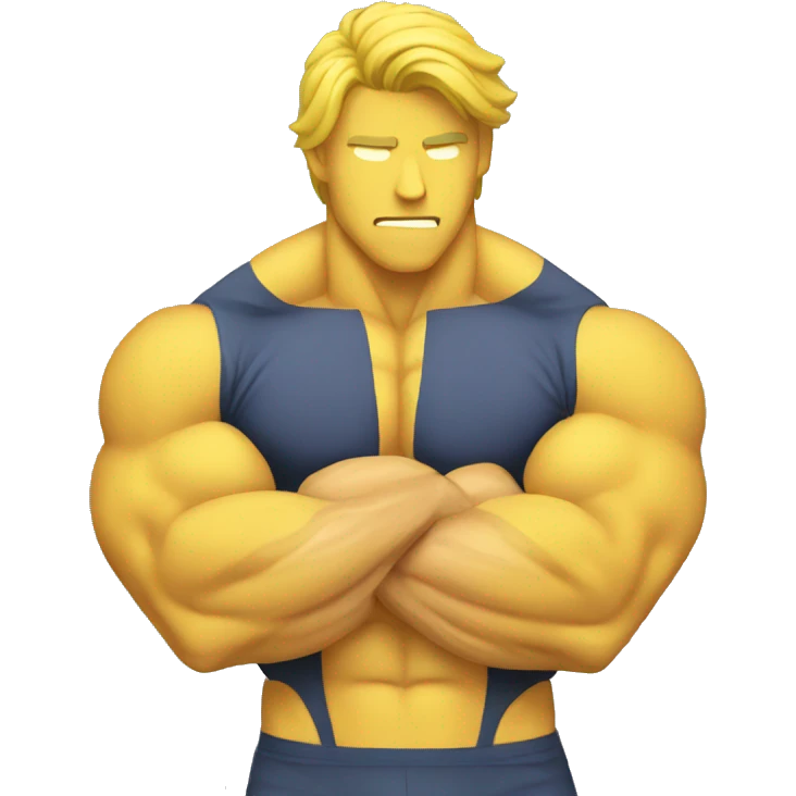 Chest muscles, yellow emoji emoji