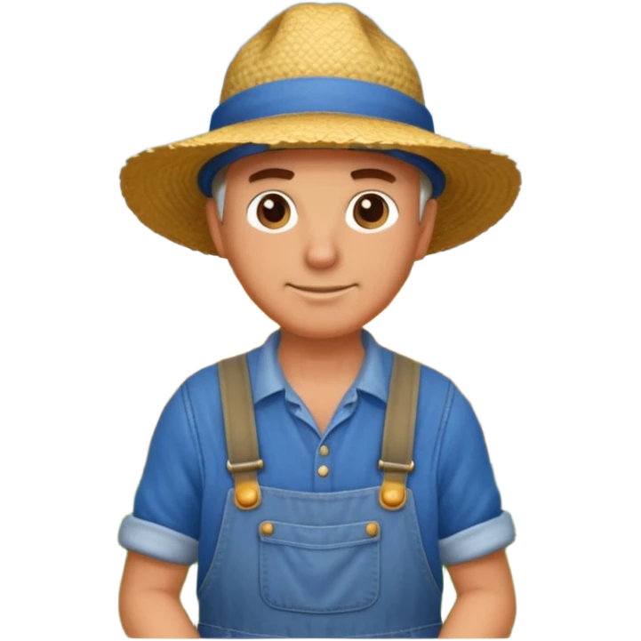 farmer working in the field emoji