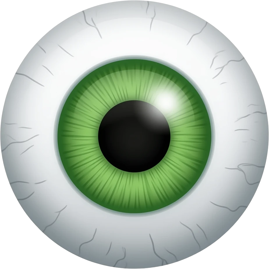 Sclera Green eyeball. The entire eye green even the white parts emoji
