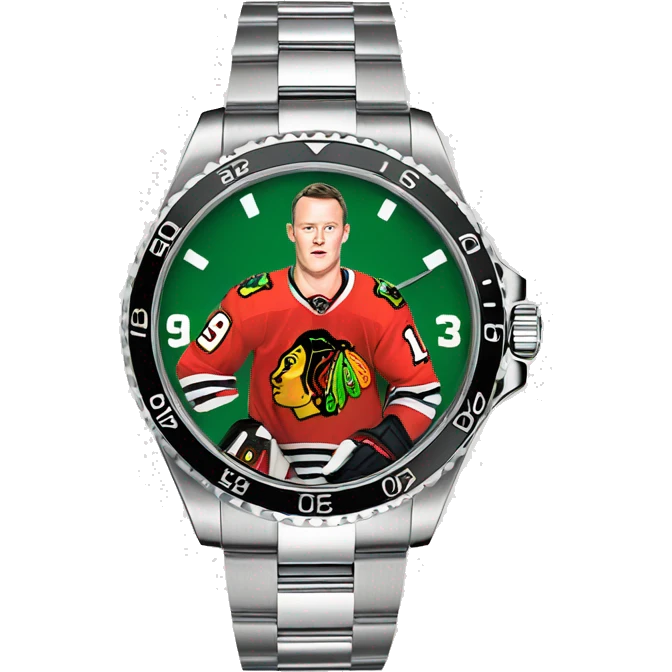 Jonathan Toews as a Rolex watch emoji