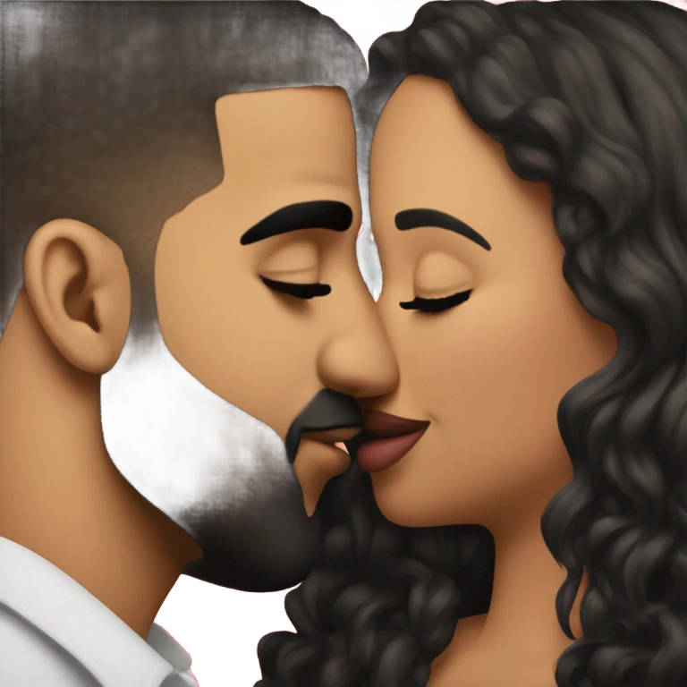 Drake kissing P Duffy emoji